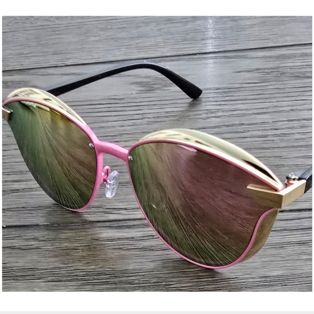 Cat Eye Mirror Fashion Glasses, Chic Elegant Retro Minimalist - Picture 10 of 13